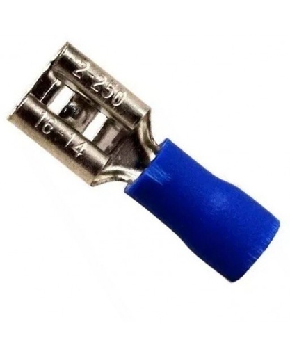 [TER24 3020406] TERMINAL PLANA HEMBRA FORRO AZUL GRANDE