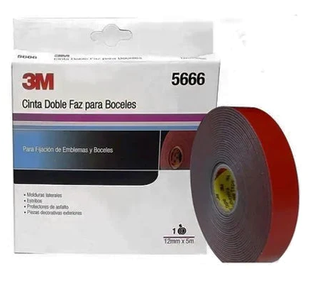 CINTA DOBLE FAZ PARA BOCELES 3M 12MMX5MT