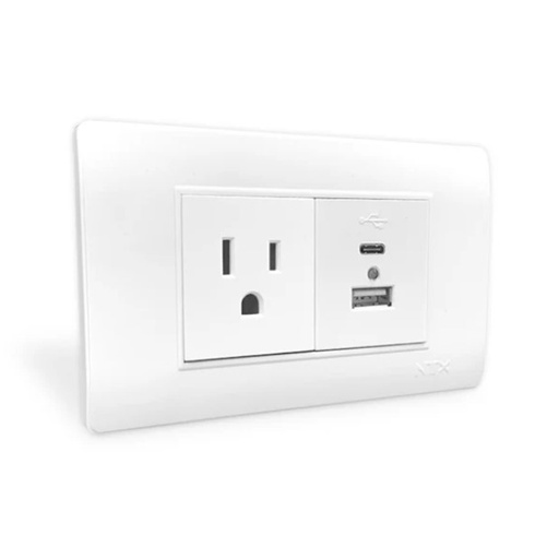 [49289 DY] TOMA CORRIENTE +USB+C MERCURY