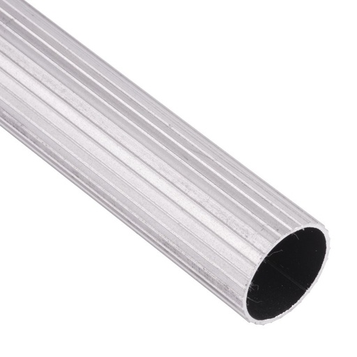 [1010] TUBO CORTINA ALUMINIO 3/4 PLATA CROMO X MT