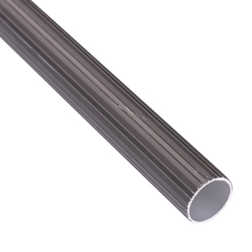 [1010] TUBO CORTINA ALUMINIO 5/8 CAFE X MT