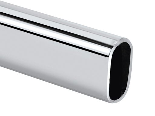 [1010] TUBO OVALADO CROMADO CLOSET X3MT