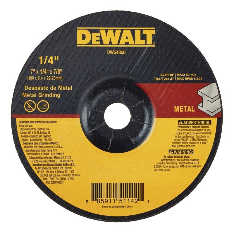 DISCO PARA PULIR 7'' DEWALT 