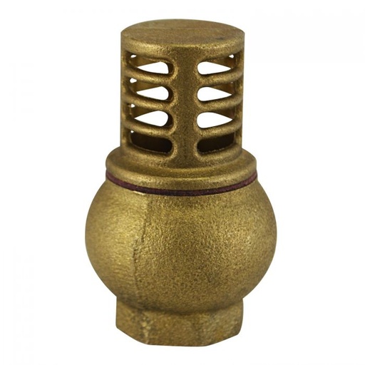 [1010] VALVULA DE PIE BRONCE 1/2"