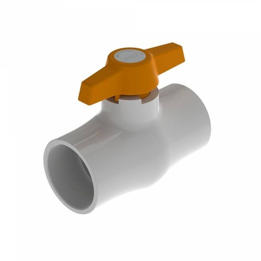 [1010] VALVULA REGISTRO PVC LISA 1-1/2 PCP
