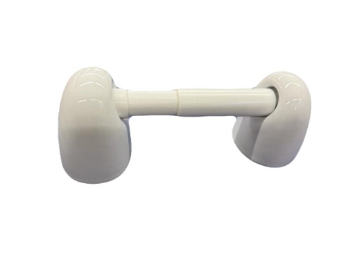 [1010] SOPORTE PAPELERA CERAMICA BLANCO