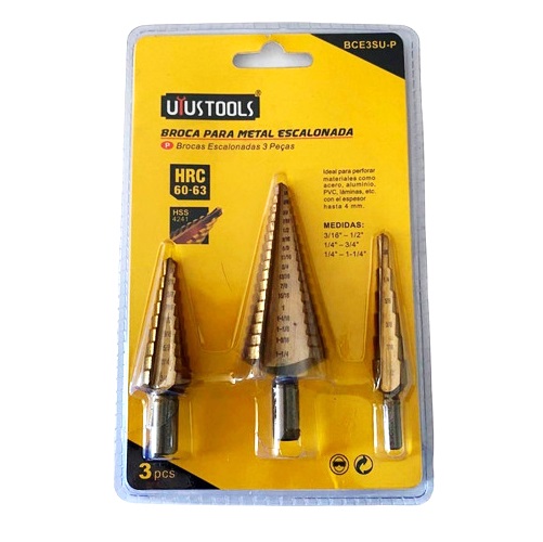 BROCA ESCALONADA 3PCS UYUSTOOLS