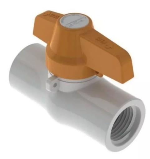 [1010] VALVULA REGISTRO PVC ROSCA 1/2" PCP