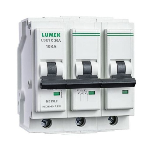 [1010] BREAKER PACHA ENCHUFABLE LUMEK 3X20 AMP