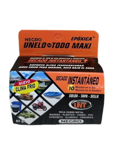 [1010] SOLDADURA EPOXICA UNELO TODO 10 MINUTOS CROMO 80GR