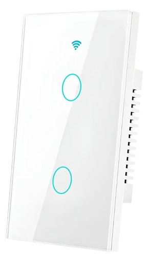 [1010] INTERRUPTOR WI-FI DOBLE BLANCO