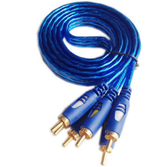 CABLE RCA 3X3 AZUL 3 MTS