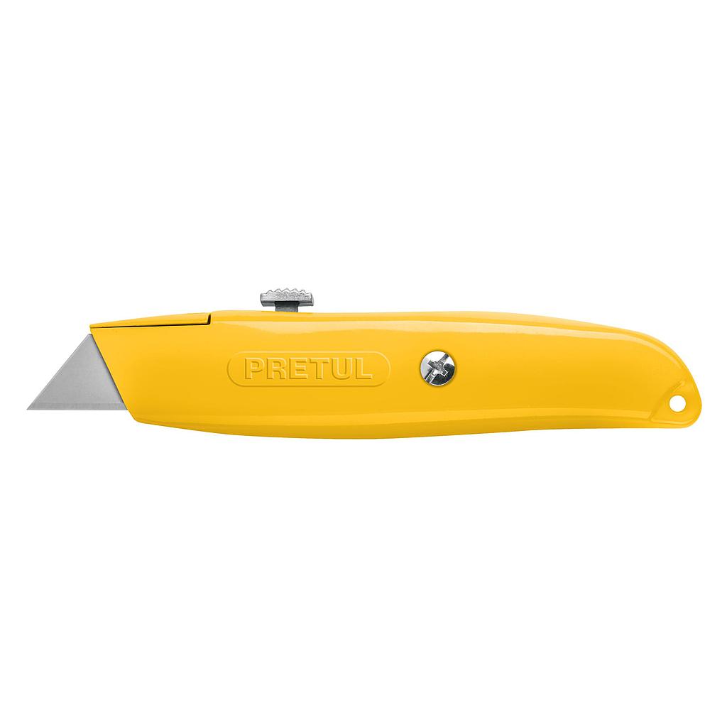 BISTURI RETRACTIL HOJA TRAPEZOIDAL PRETUL