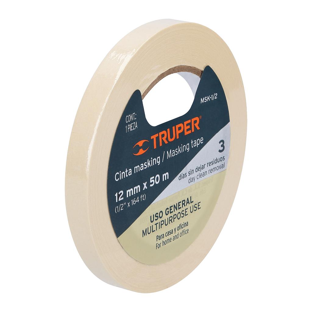 CINTA ENMASCARAR TRUPER 12MM X 50MT