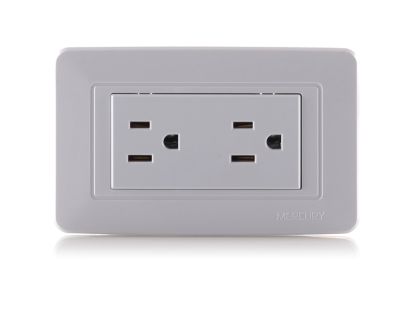 TOMA CORRIENTE DOBLE MERCURY