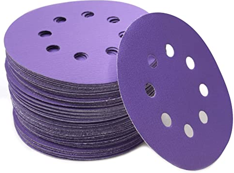 DISCO LIJA 5'' 8 HUECOS CERAMICO #400