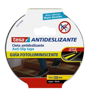 CINTA ANTIDESLIZANTE TESA FOTOLUMINICENTE 5M X 50MM