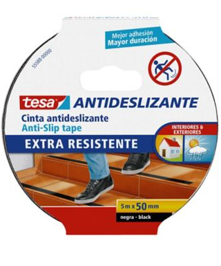CINTA ANTIDESLIZANTE TESA NEGRA 5M X 50MM
