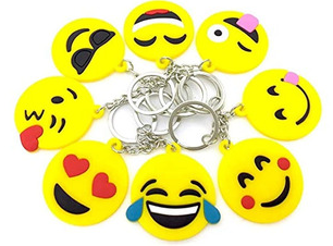 LLAVERO GOMA EMOJI