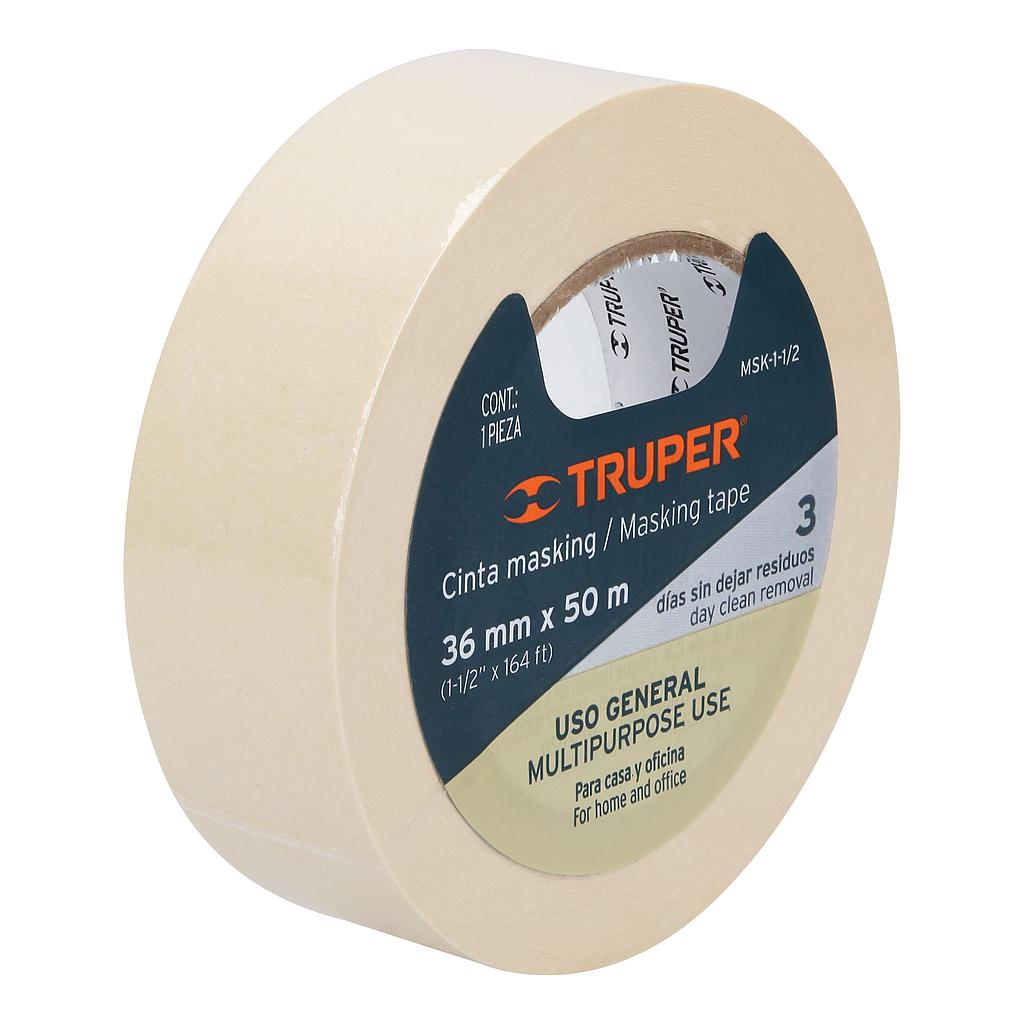 CINTA ENMASCARAR TRUPER 36MM X 50MT