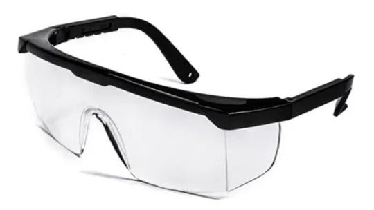 GAFAS DE SEGURIDAD TRANSPARENTE MARCO NEGRO