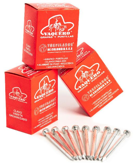 CAJA PUNTILLA CON CABEZA 400G 1-1/2 VAQUERO