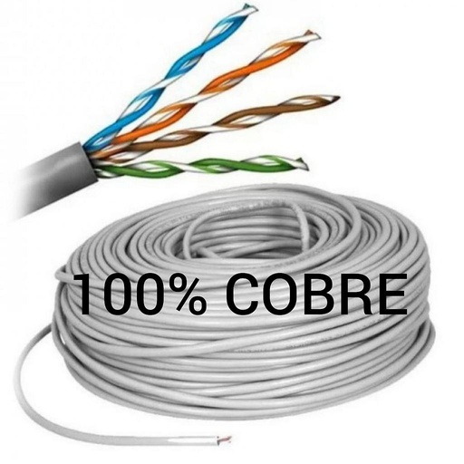 [1010] CABLE UTP CAT. 6 100% COBRE X MT