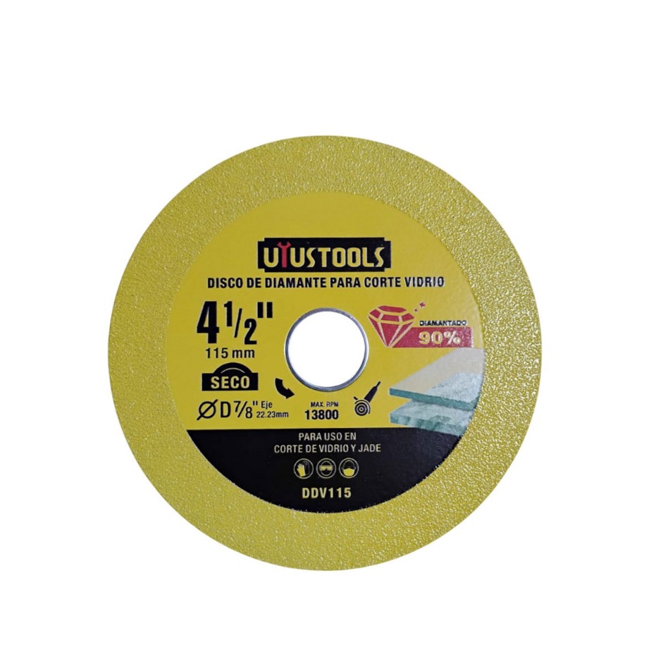 DISCO PARA CORTE DE VIDRIO 4 1/2&quot; UYUSTOOLS