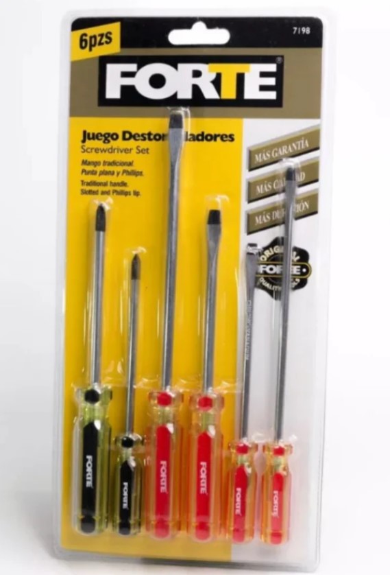 JUEGO DESTORNILLADOR X 6PZ FORTE