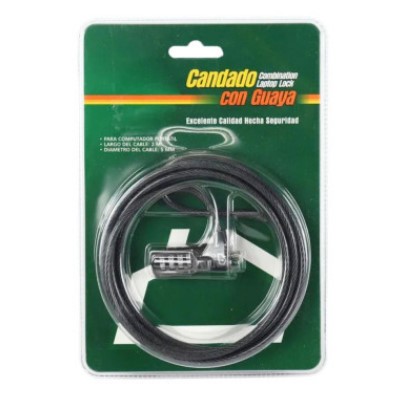 [16242] CANDADO CLAVE GUAYA COMPUTADOR VERA
