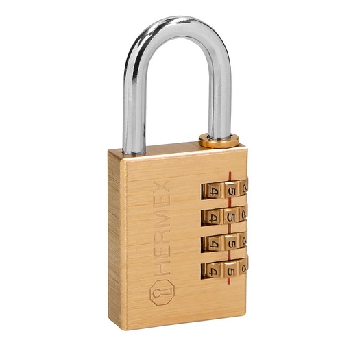 [43348 TR] CANDADO COMBINACION CLAVE 40MM HERMEX