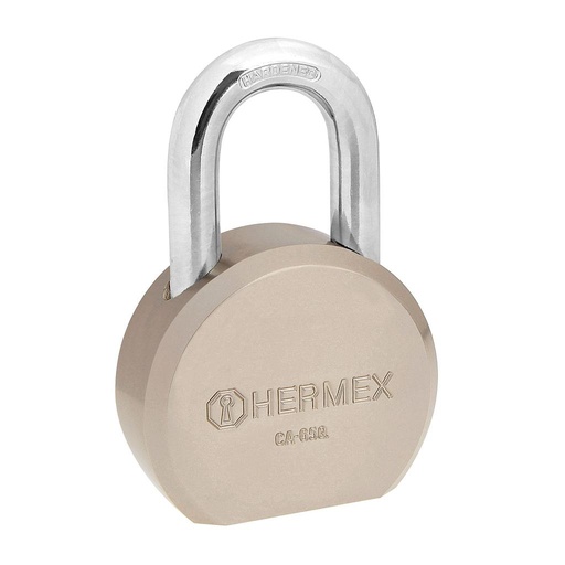 [43336 TR] CANDADO REDONDO DE ACERO 65MM HERMEX
